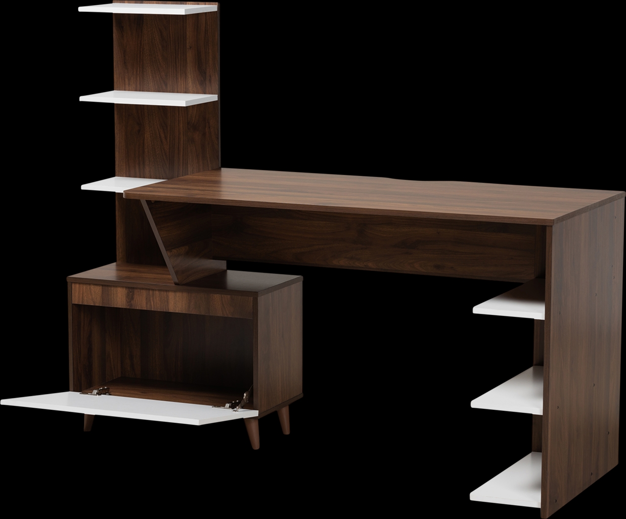 Jonquil Walnut Desk - Thumbnail - Image 2