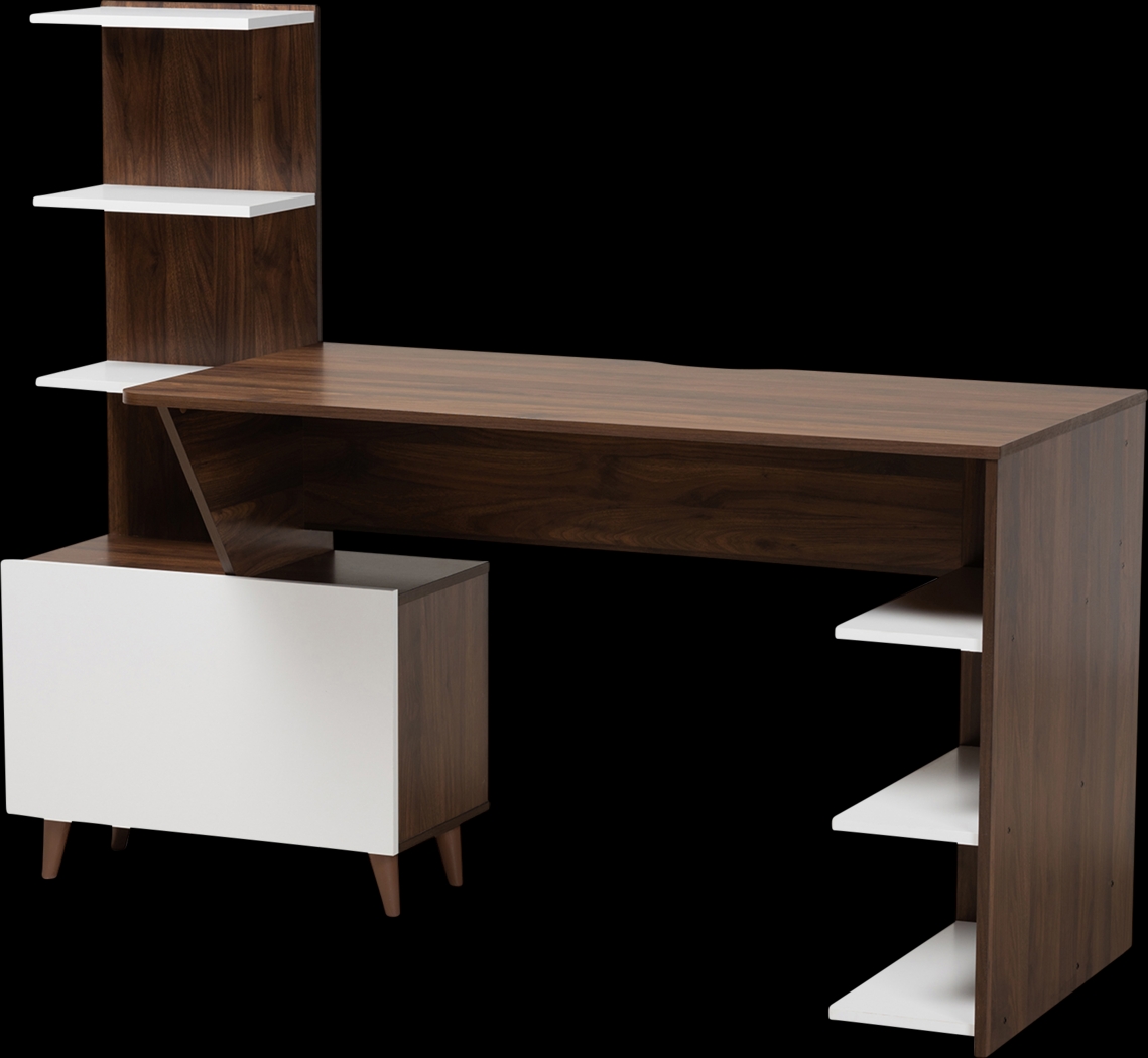 Jonquil Walnut Desk - Thumbnail - Image 1