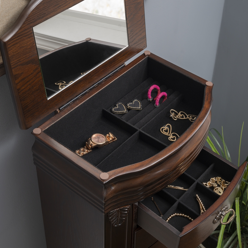 Jonquill Brown Jewelry Armoire - Thumbnail - Image 12
