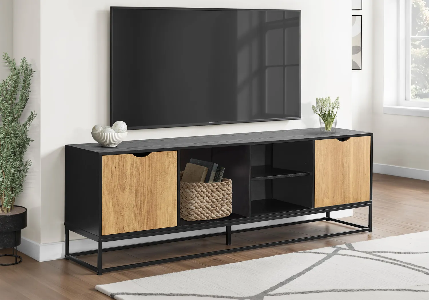 Jontray Black 72 in. Console - Thumbnail - Image 2