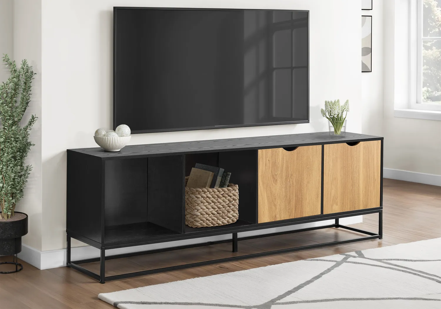 Jontray Black 72 in. Console - Thumbnail - Image 4