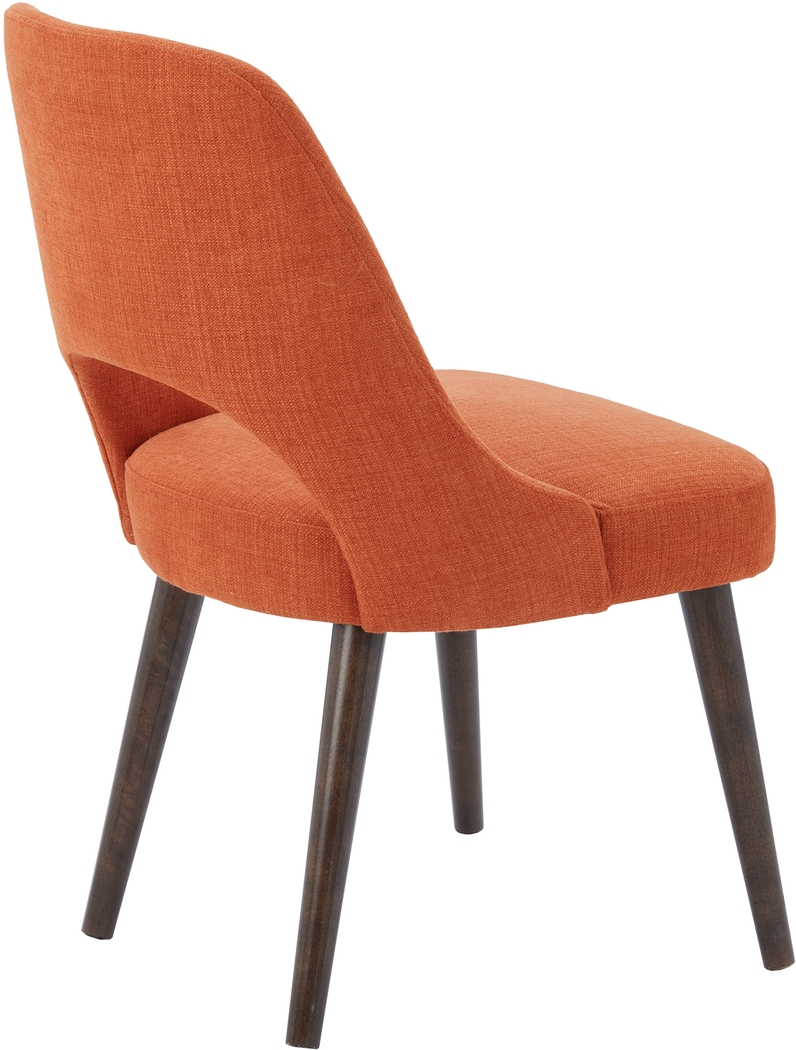 Joralemon Orange Dining Chair, Set of 2 - Thumbnail - Image 2