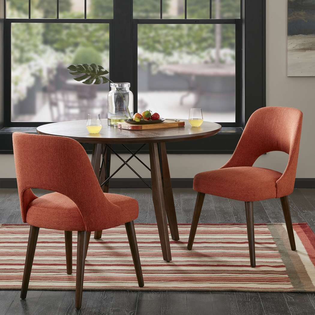 Joralemon Orange Dining Chair, Set of 2 - Thumbnail - Image 5