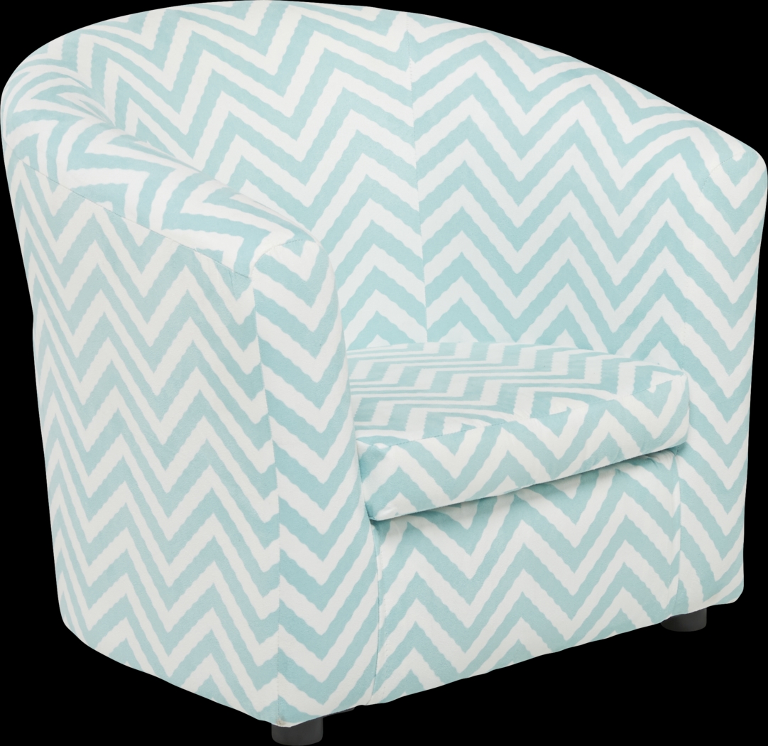 Jordan Aqua Chevron Chair - Thumbnail - Image 1