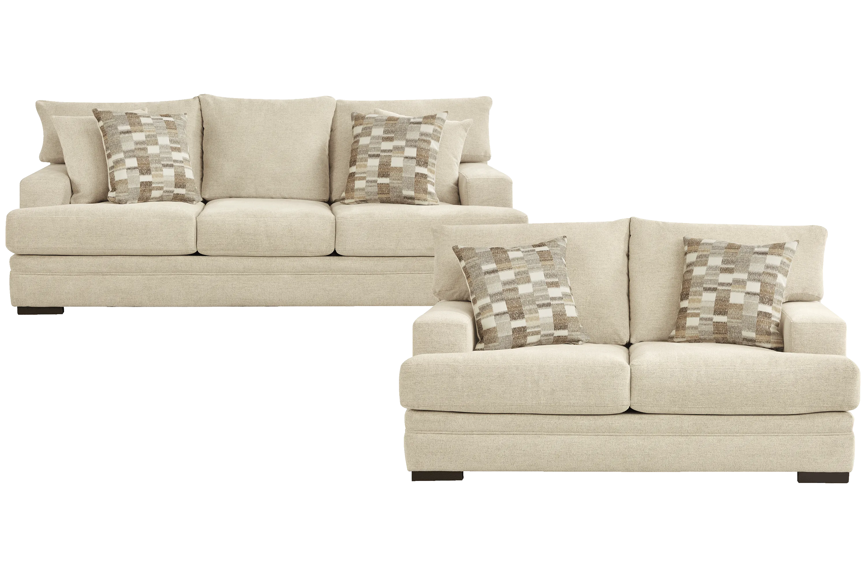 Jordan Beige 2 Pc Living Room - Thumbnail - Image 1