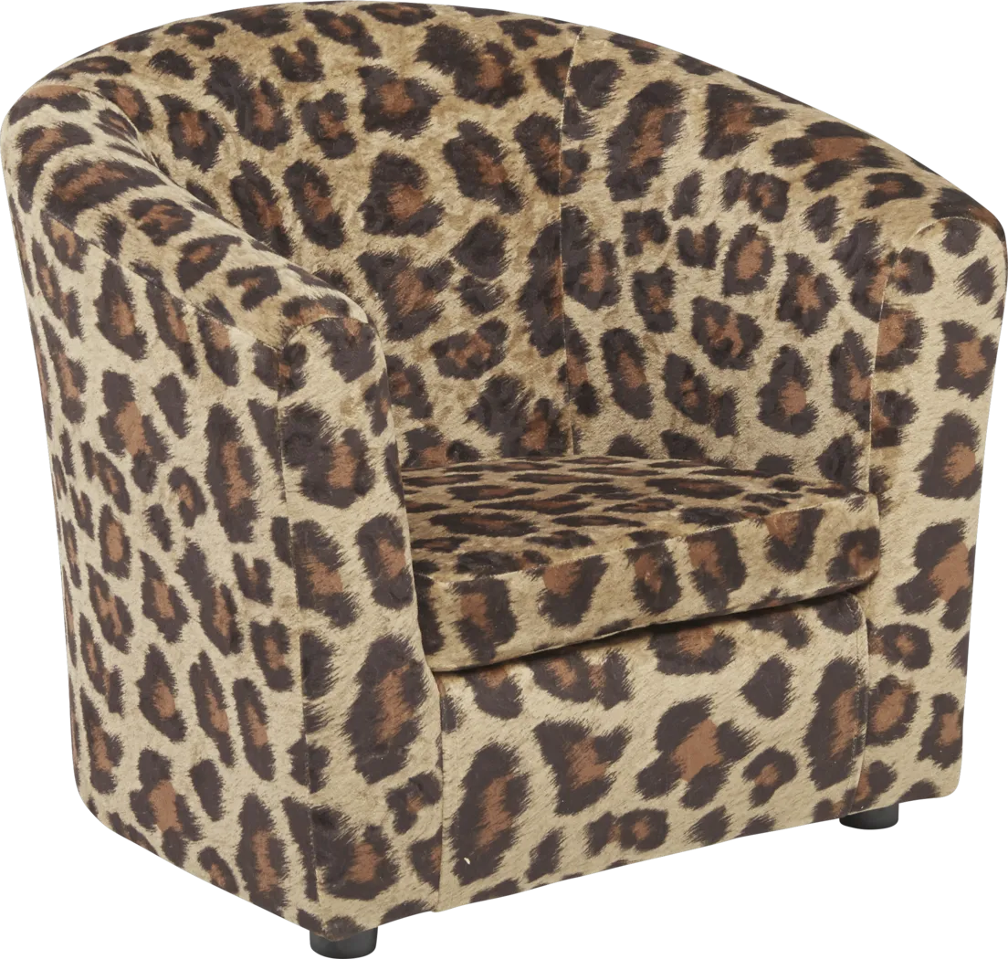 Jordan Brown Leopard Chair - Thumbnail - Image 1