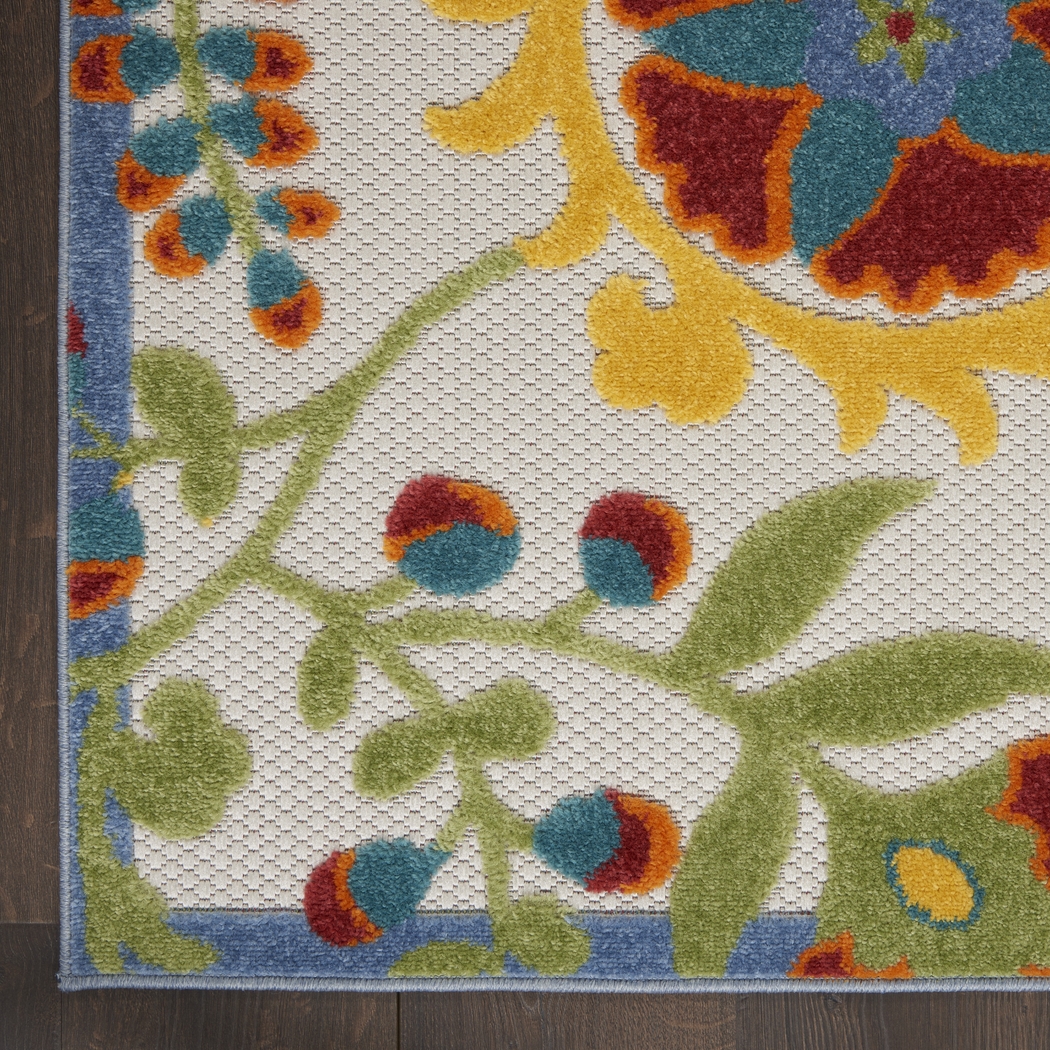 Jordonia Ivory/Multi 5'3 x 7'5 Indoor/Outdoor Rug - Thumbnail - Image 6