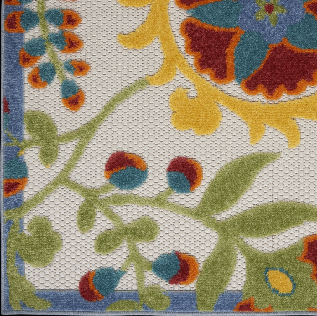 Jordonia Ivory/Multi 5'3 x 7'5 Indoor/Outdoor Rug - Thumbnail - Image 10