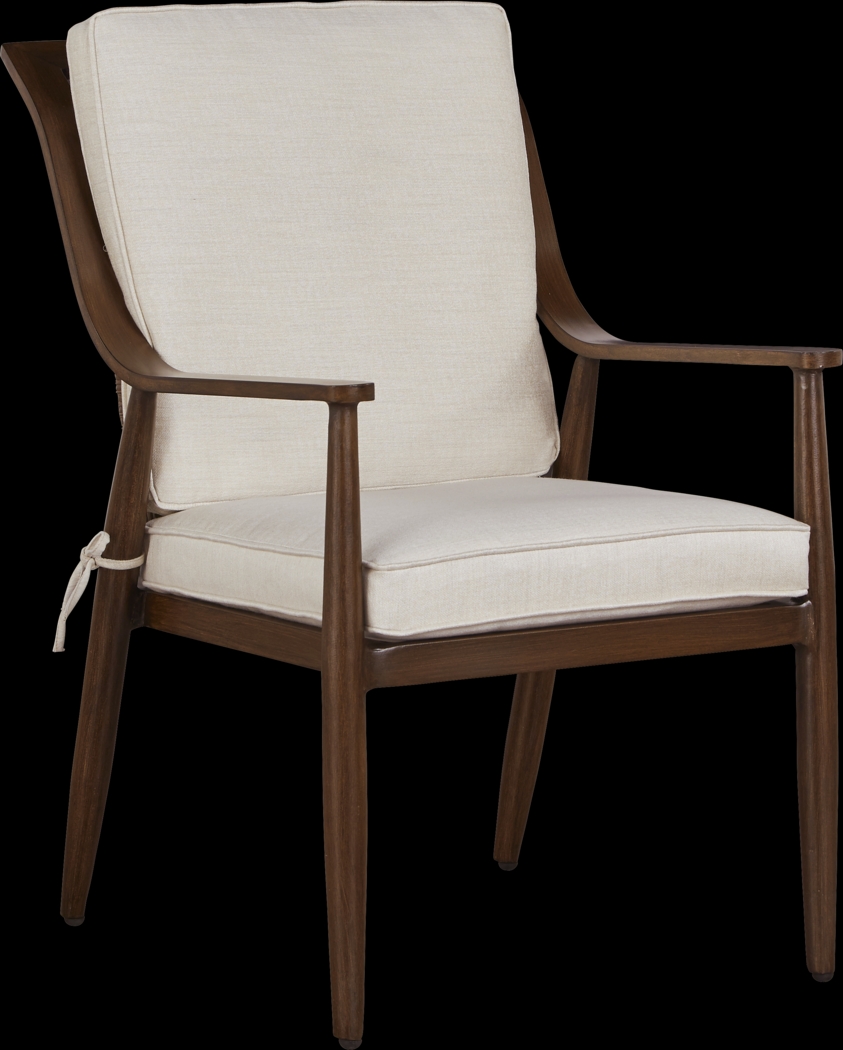 Jorgen Bronze 5 Pc Rectangle Outdoor Dining Set with Vanilla Cushions - Thumbnail - Image 3