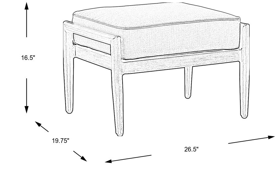 Dimension Image. Please refer to the Dimension Tab on this page for dimension details.