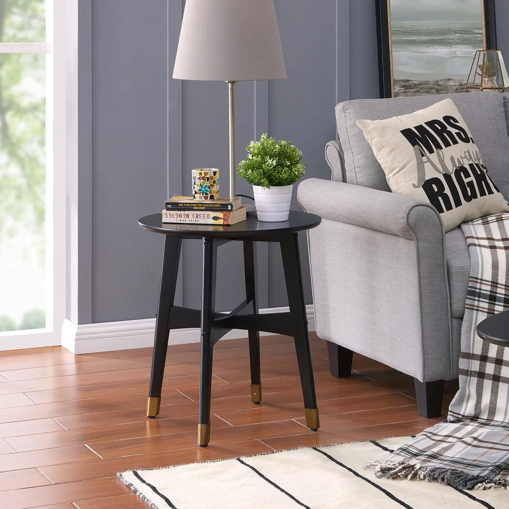 Jorine Black End Table - Thumbnail - Image 2