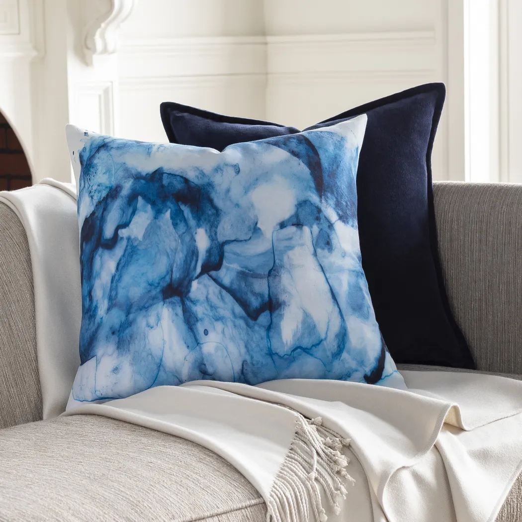 Joselyn Blue Accent Pillow - Thumbnail - Image 5