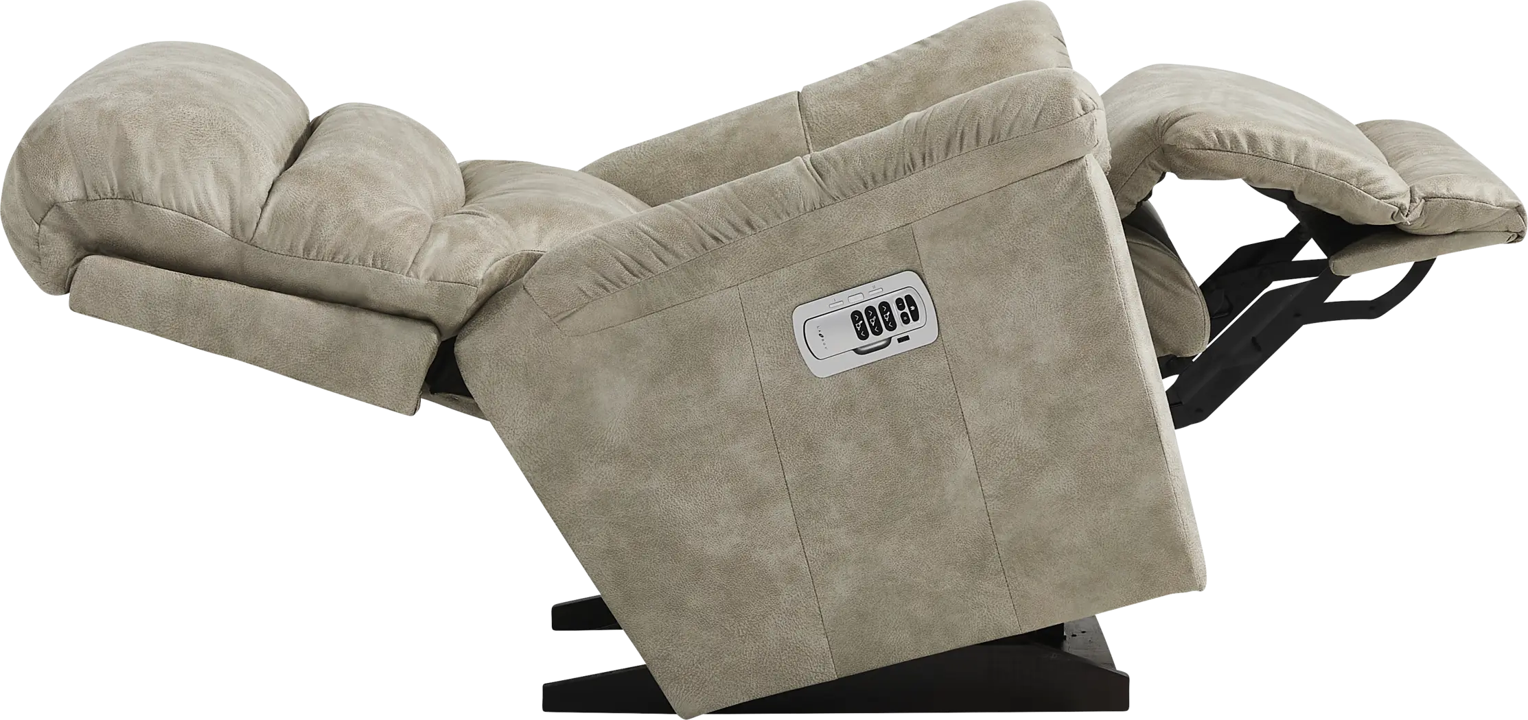 La-Z-Boy Joshua III Gray Dual Power Recliner - Thumbnail - Image 3