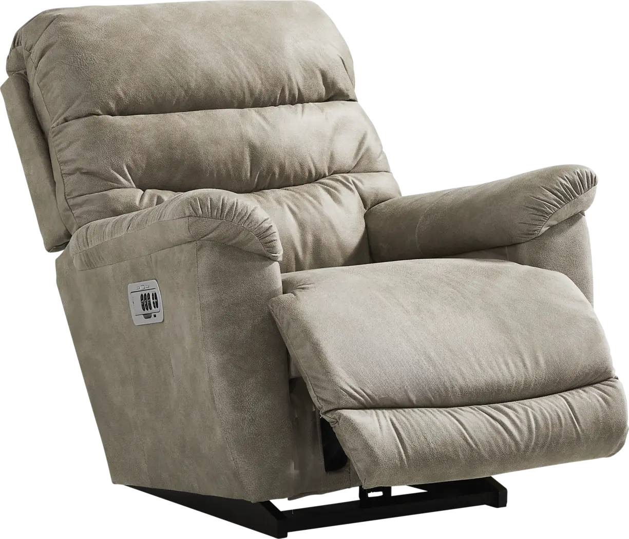 La-Z-Boy Joshua III Gray Dual Power Recliner - Thumbnail - Image 1