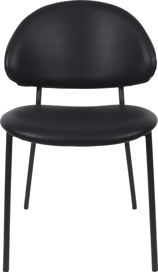 Joud Black Side Chair, Set of 4 - Thumbnail - Image 5