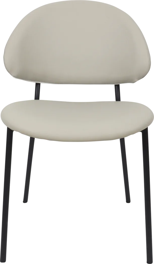 Joud Gray Side Chair, Set of 4 - Thumbnail - Image 3