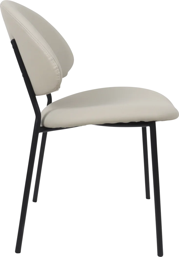 Joud Gray Side Chair, Set of 4 - Thumbnail - Image 4