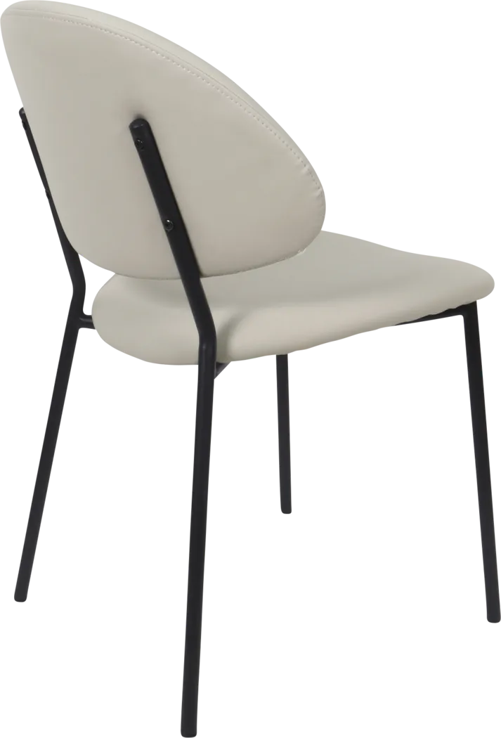 Joud Gray Side Chair, Set of 4 - Thumbnail - Image 6