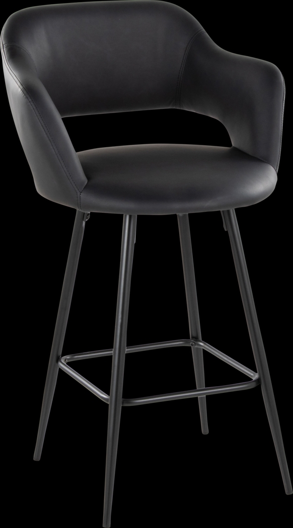 Jouett Black Counter Height Stool, Set of 2 - Thumbnail - Image 4