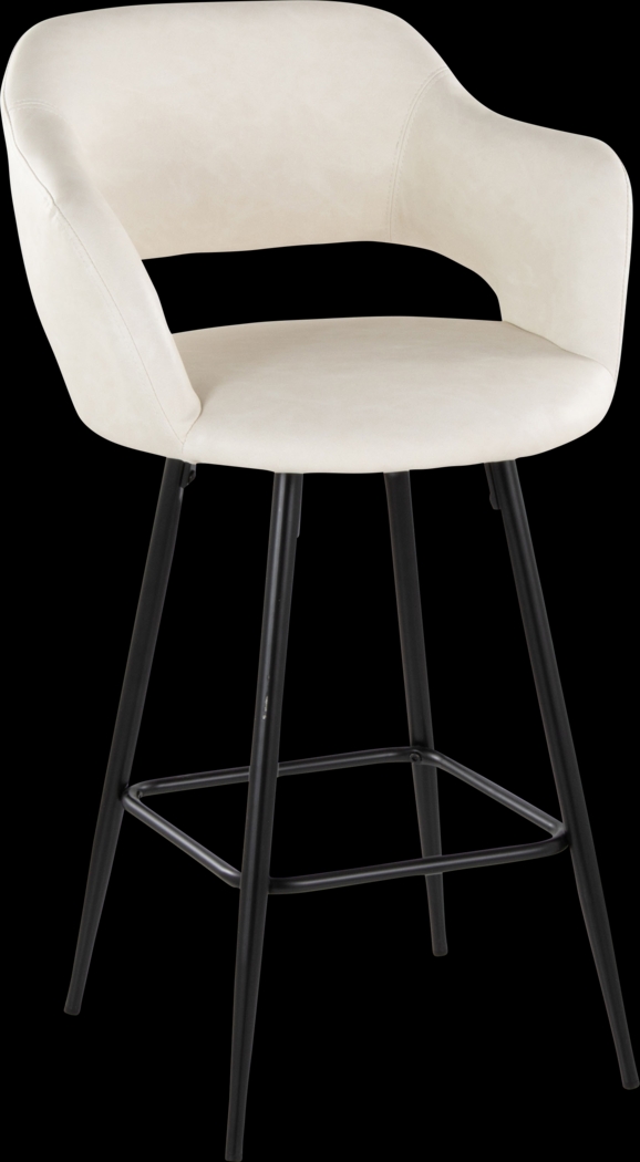 Jouett Cream Counter Height Stool, Set of 2 - Thumbnail - Image 4