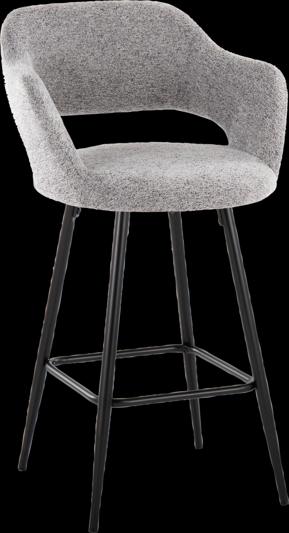 Jouett Gray Counter Height Stool, Set of 2 - Thumbnail - Image 2