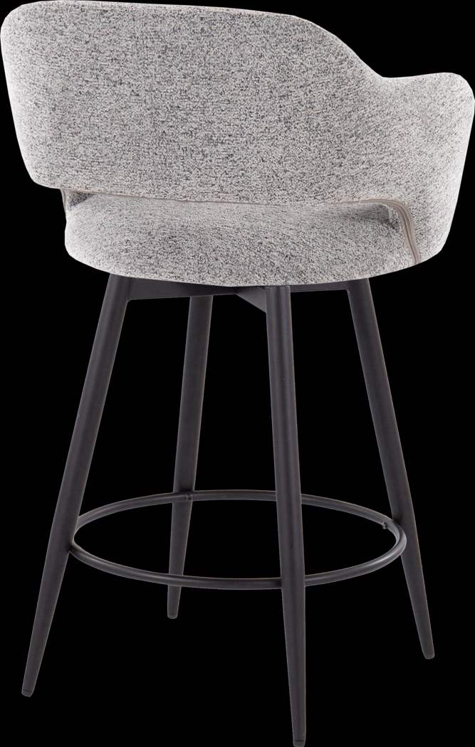 Jouett II Gray Swivel Counter Height Stool, Set of 2 - Thumbnail - Image 5