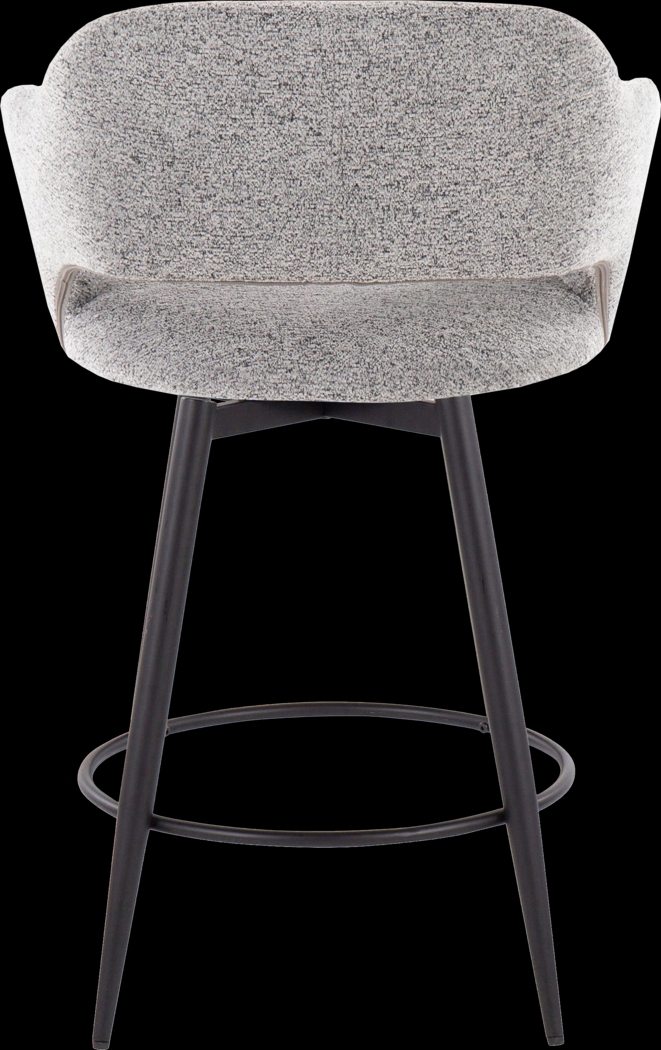 Jouett II Gray Swivel Counter Height Stool, Set of 2 - Thumbnail - Image 6