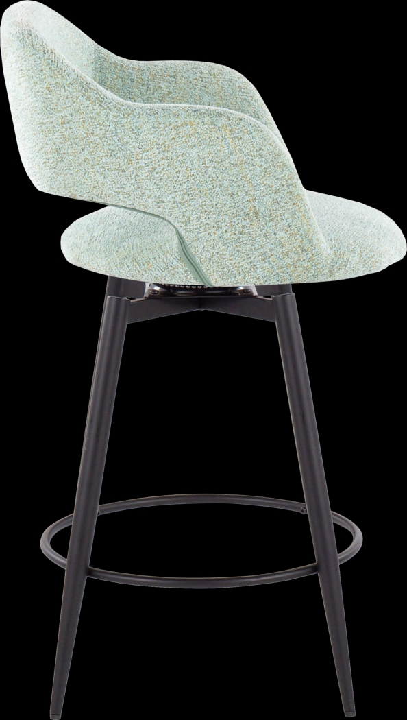 Jouett II Green Swivel Counter Height Stool, Set of 2 - Thumbnail - Image 4