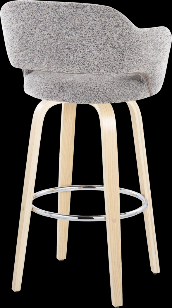 Jouett III Gray Swivel Barstool, Set of 2 - Thumbnail - Image 5