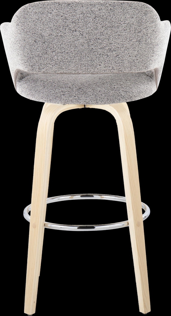 Jouett III Gray Swivel Barstool, Set of 2 - Thumbnail - Image 6