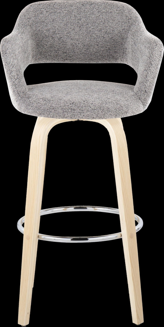 Jouett III Gray Swivel Barstool, Set of 2 - Thumbnail - Image 7