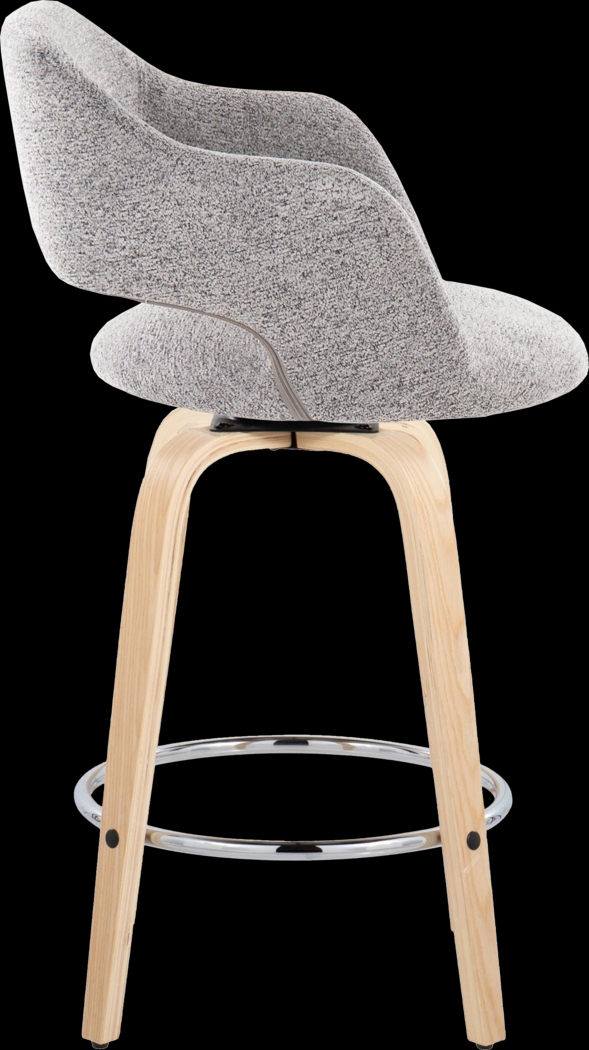 Jouett III Gray Swivel Counter Height Stool, Set of 2 - Thumbnail - Image 4