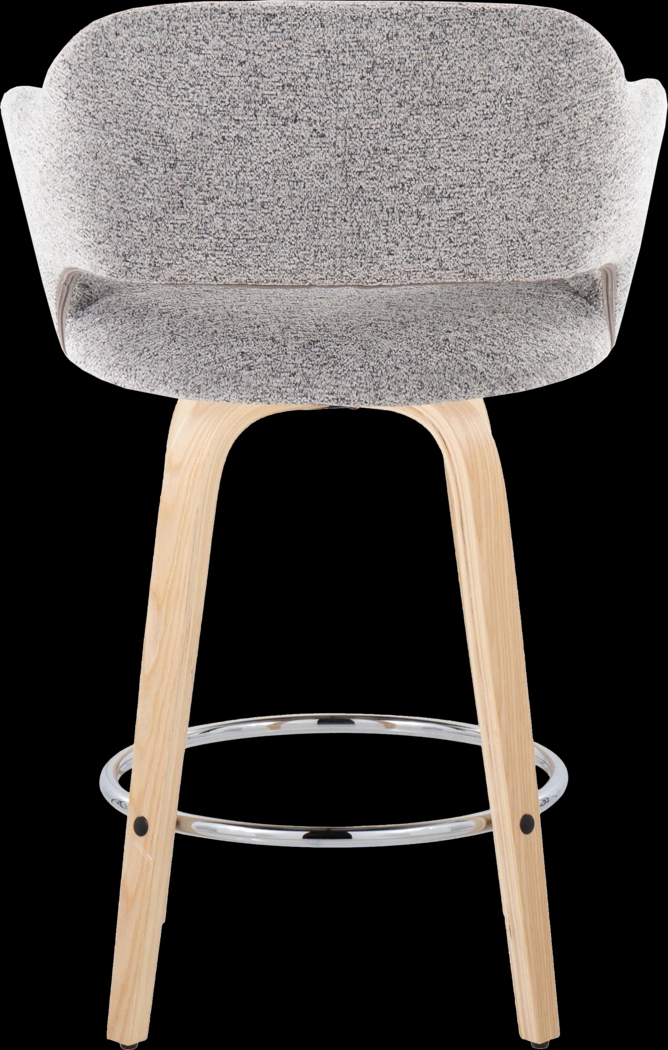 Jouett III Gray Swivel Counter Height Stool, Set of 2 - Thumbnail - Image 5