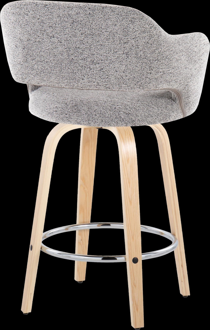 Jouett III Gray Swivel Counter Height Stool, Set of 2 - Thumbnail - Image 6