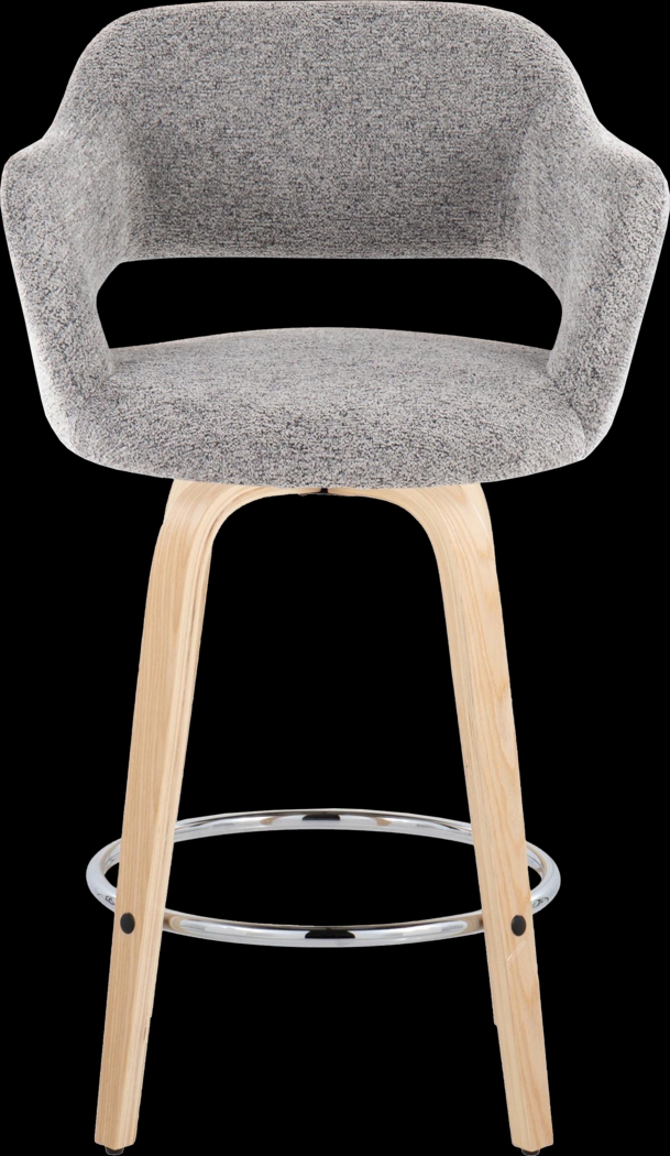 Jouett III Gray Swivel Counter Height Stool, Set of 2 - Thumbnail - Image 7