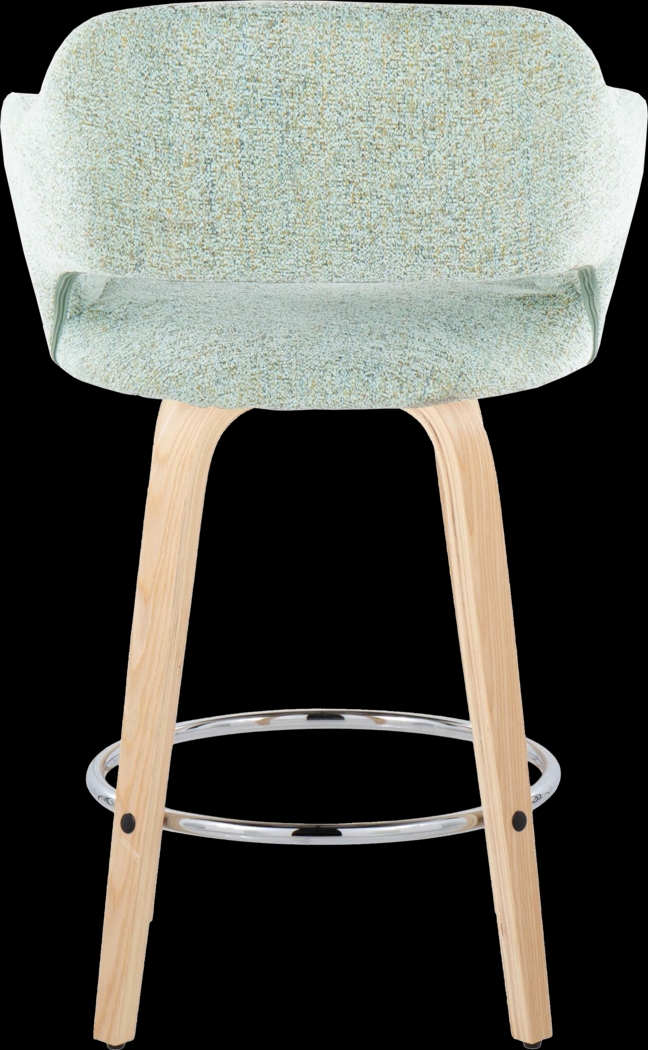 Jouett III Green Swivel Counter Height Stool, Set of 2 - Thumbnail - Image 6