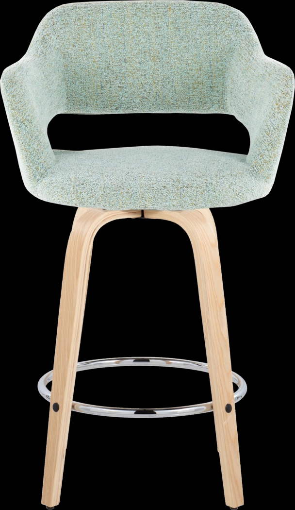 Jouett III Green Swivel Counter Height Stool, Set of 2 - Thumbnail - Image 7