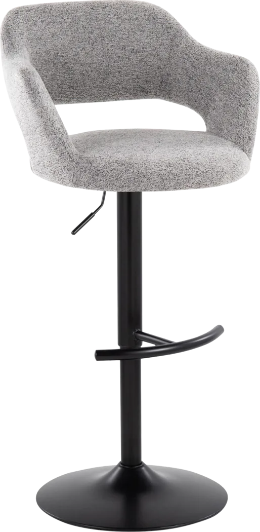 Jouett IV Gray Adjustable Barstool, Set of 2 - Thumbnail - Image 3