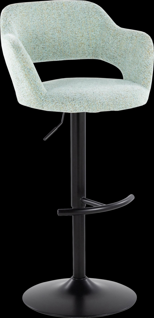 Jouett IV Green Adjustable Barstool, Set of 2 - Thumbnail - Image 3