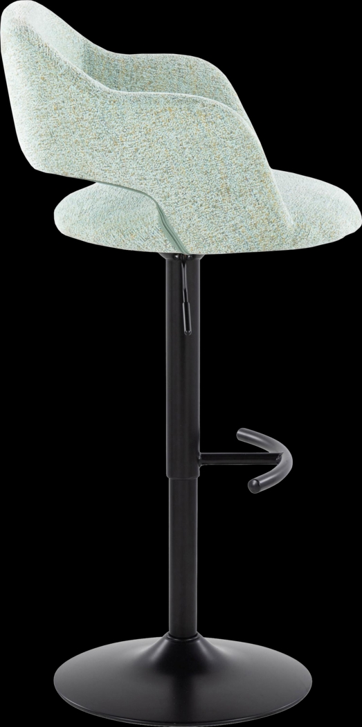 Jouett IV Green Adjustable Barstool, Set of 2 - Thumbnail - Image 4