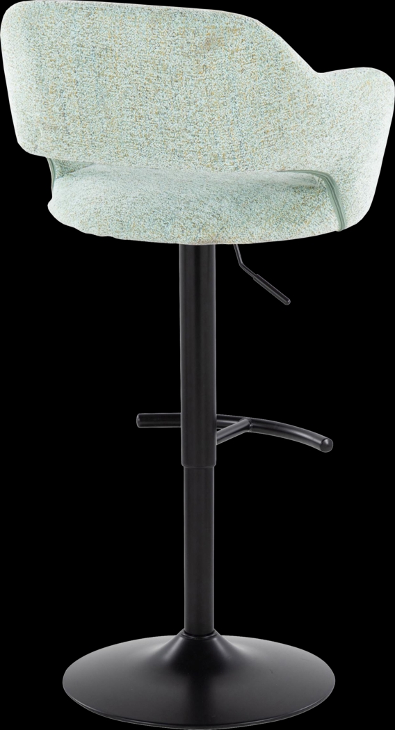 Jouett IV Green Adjustable Barstool, Set of 2 - Thumbnail - Image 5