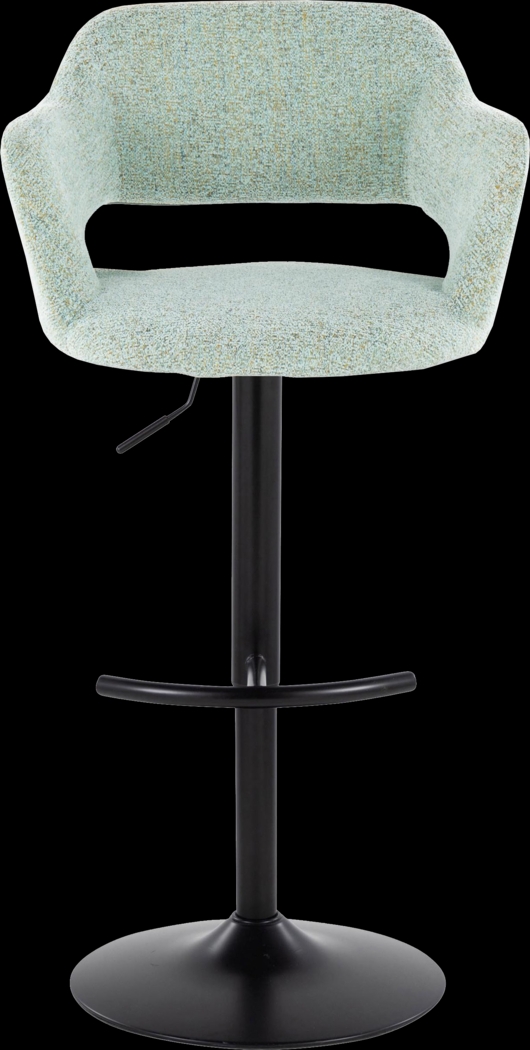 Jouett IV Green Adjustable Barstool, Set of 2 - Thumbnail - Image 7