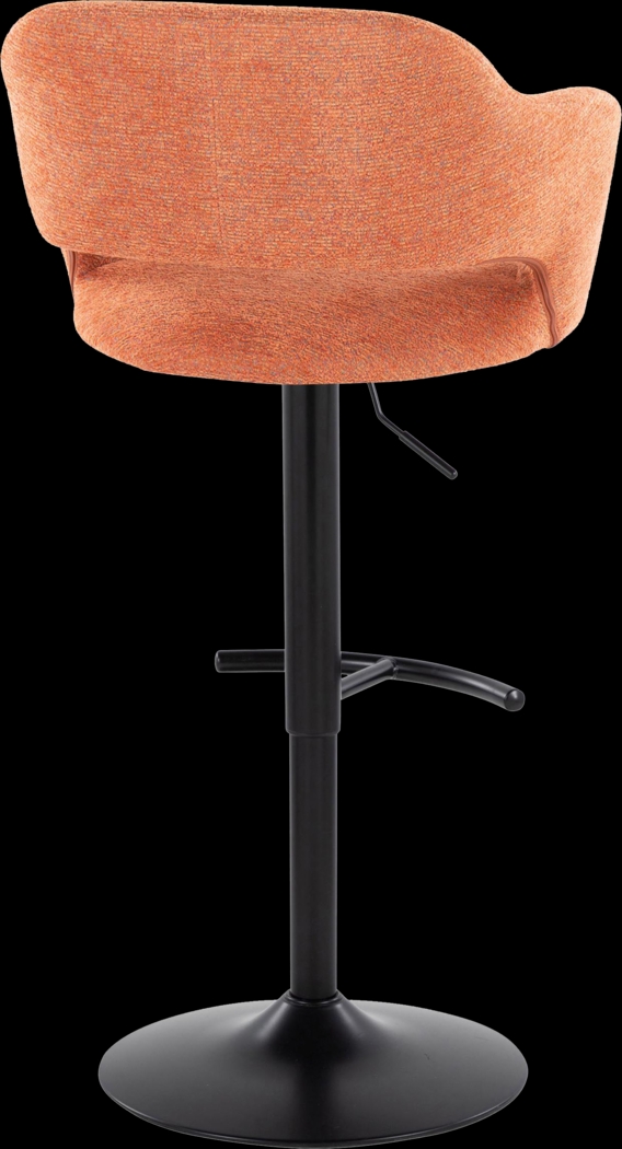 Jouett IV Orange Adjustable Barstool, Set of 2 - Thumbnail - Image 5