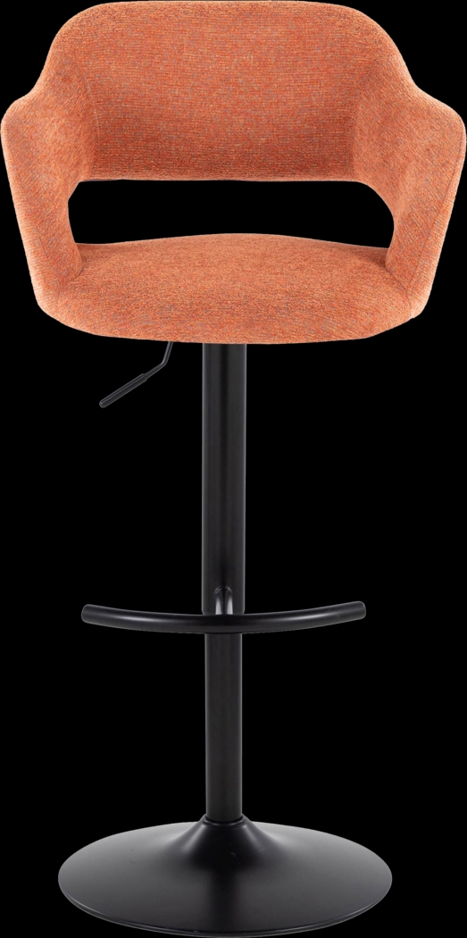 Jouett IV Orange Adjustable Barstool, Set of 2 - Thumbnail - Image 7