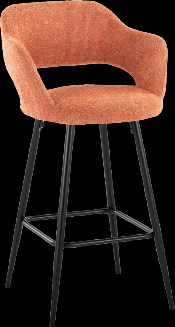 Jouett Orange Counter Height Stool, Set of 2 - Thumbnail - Image 2