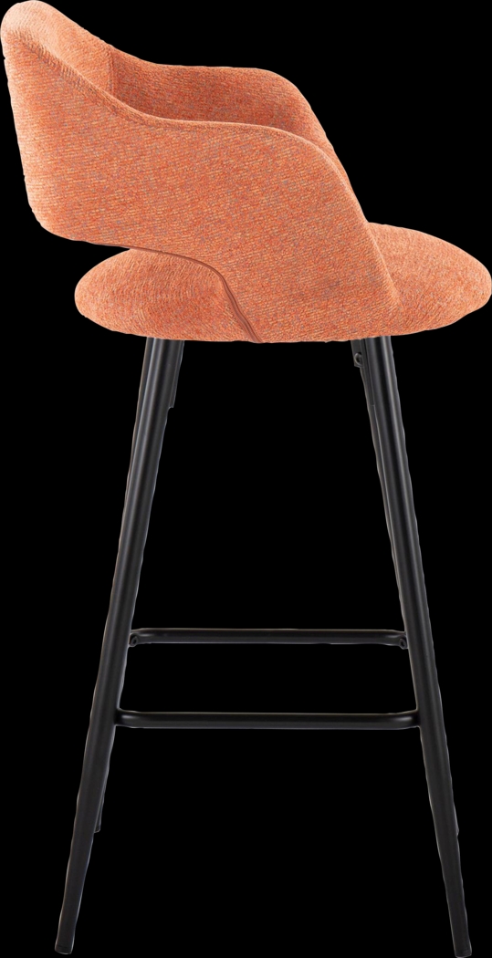 Jouett Orange Counter Height Stool, Set of 2 - Thumbnail - Image 3