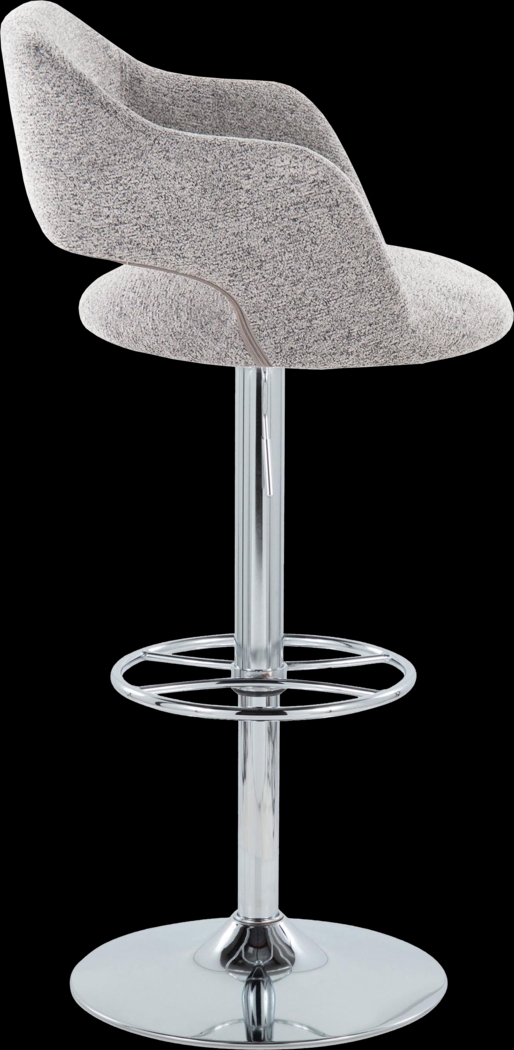 Jouett V Gray Adjustable Barstool, Set of 2 - Thumbnail - Image 4