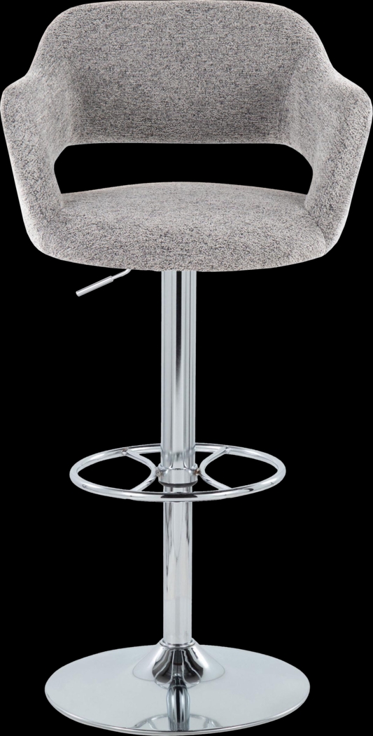 Jouett V Gray Adjustable Barstool, Set of 2 - Thumbnail - Image 7