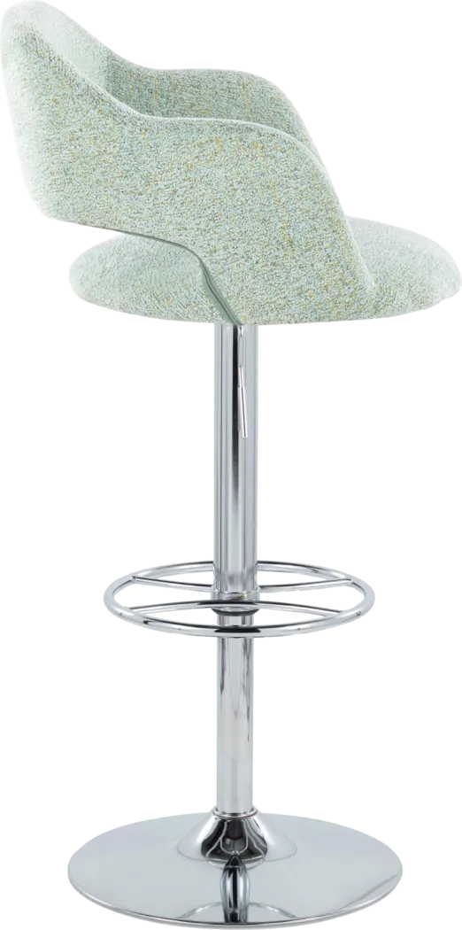 Jouett V Green Adjustable Barstool, Set of 2 - Thumbnail - Image 4