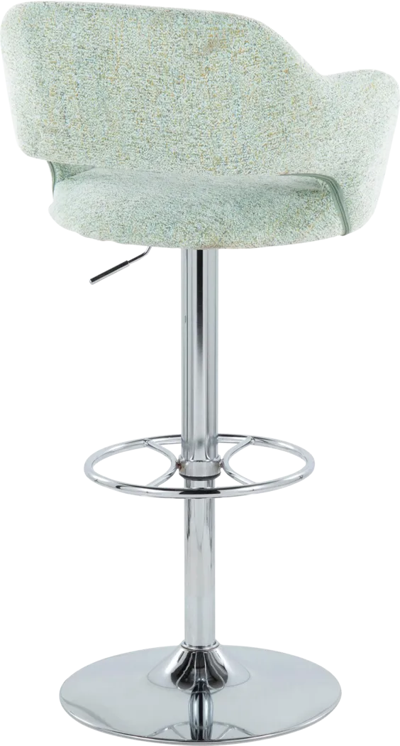 Jouett V Green Adjustable Barstool, Set of 2 - Thumbnail - Image 5
